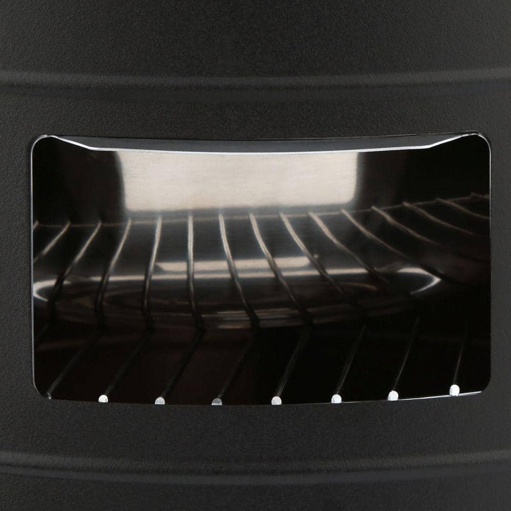 Charcoal Black Steel Water Smoker with Dual Cooking Levels