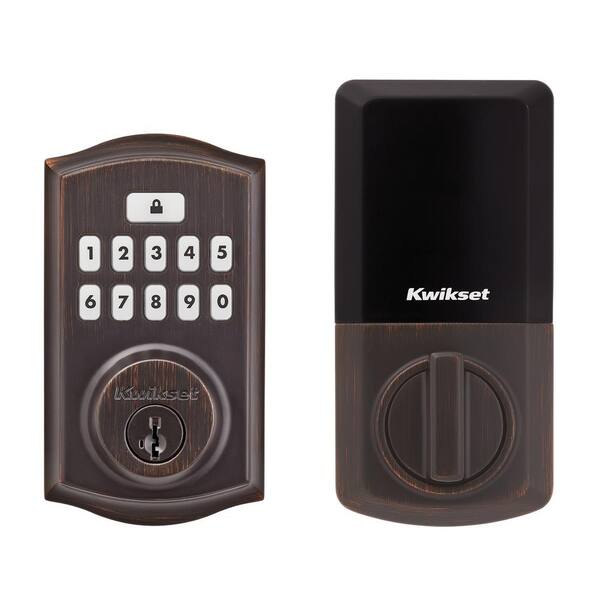 Kwikset Smartcode 916 Battery Cover - Replacement Interior Faceplate (Black Plastic)