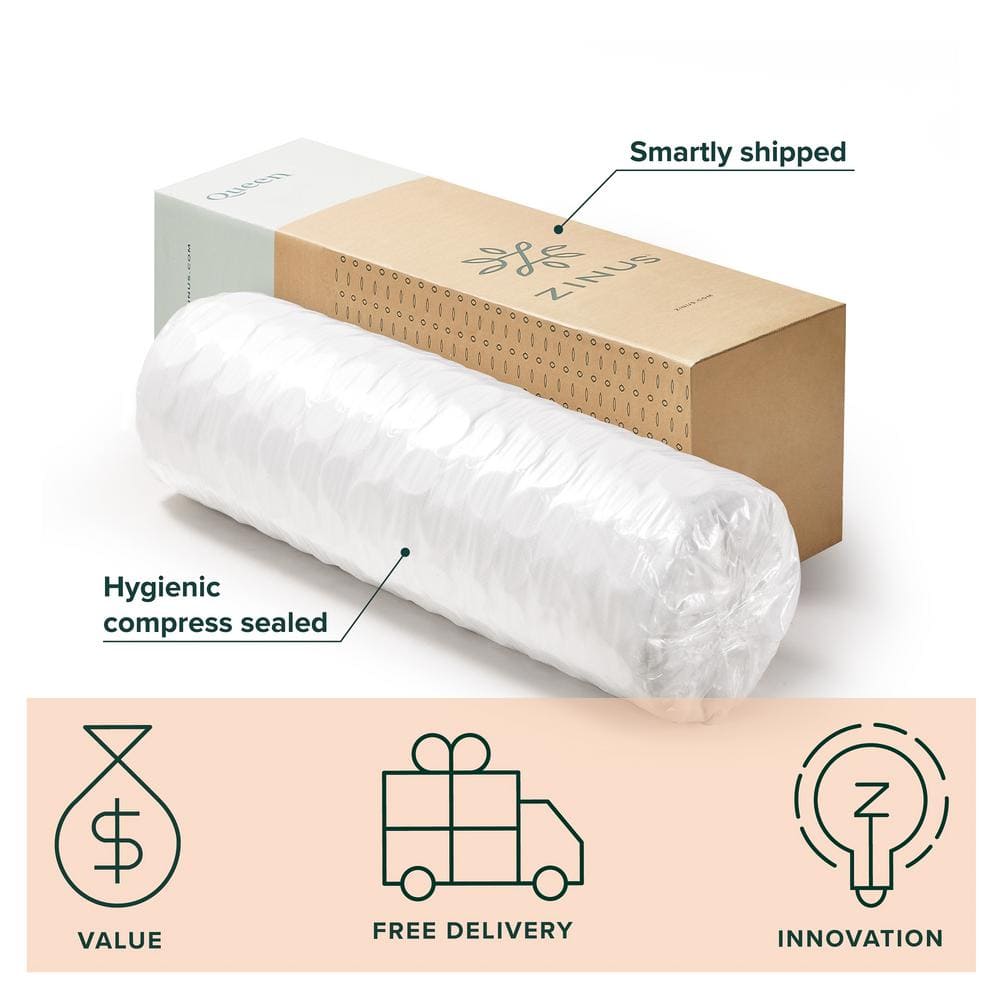Queen Size Cooling Gel Memory Foam Hybrid Mattress