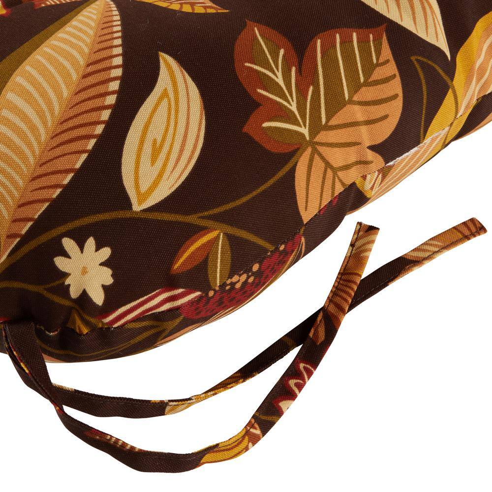 Timberland Floral 20" Square Outdoor Tufted Seat Cushions (Set of 2)