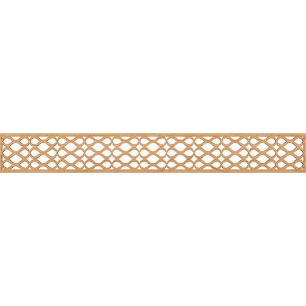 Ekena Millwork Somerset Fretwork 0.375 in. D x 46.5 in. W x 6 in. L Maple Wood Panel Moulding