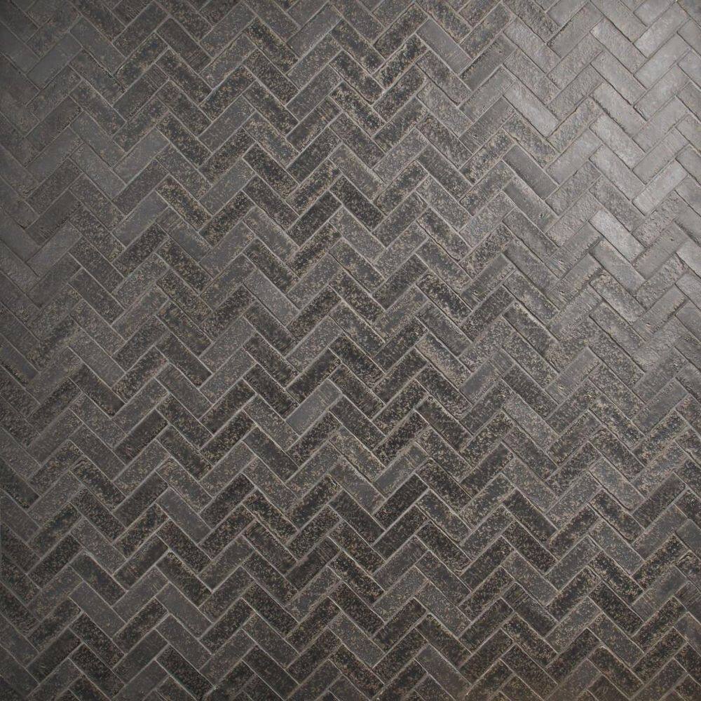Creston Charcoal Gray 12.72 in. x 13.53 in. Herringbone Matte Porcelain Mosaic Floor and Wall Tile (1.19 sq. ft./each) price history on PriceWatchPro