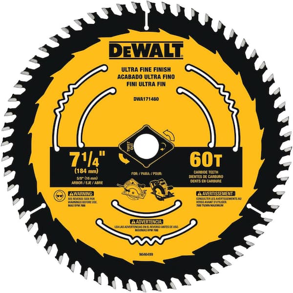 DEWALT 7-1/4 in. 60-Tooth Circular Saw Blade