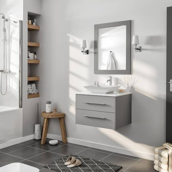 Eviva Aberdeen 24 in. W x 30 in. H Framed Rectangular Bathroom