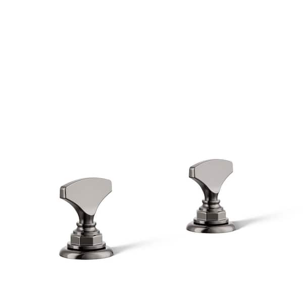 KOHLER Artifacts T-handle bathroom sink faucet handles in Vibrant Titanium