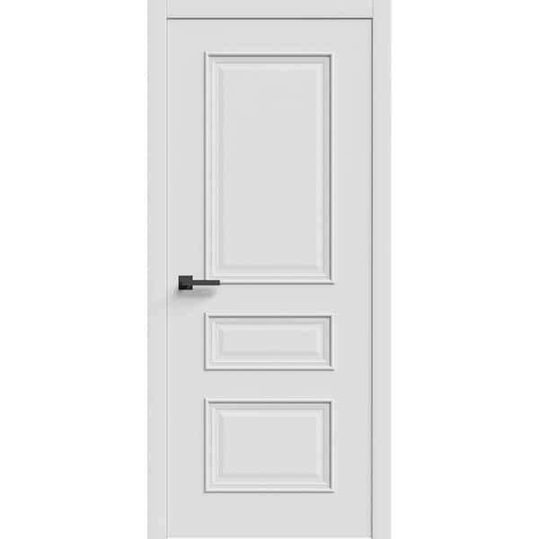 7833 42 in. x 96 in. Sold Core White Enamel Color Wood Interior Door Kit with Quick Assemble Jamb