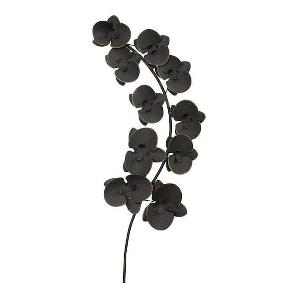 HomeRoots 15.16 in. Charlie Metal Black Wall Decor