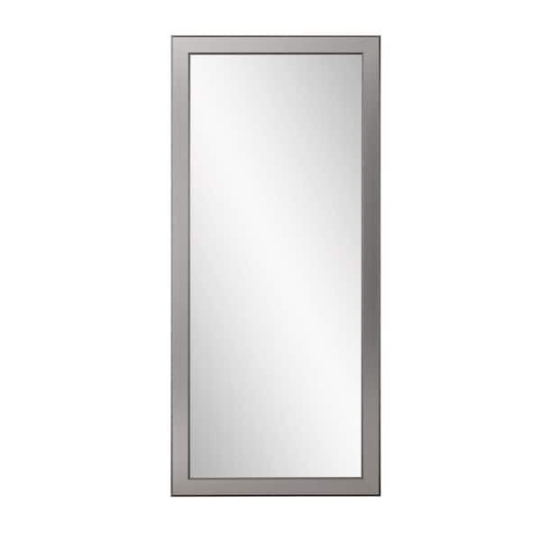 BrandtWorks Medium Silver Wood Classic Mirror (32 in. H X 66 in. W)