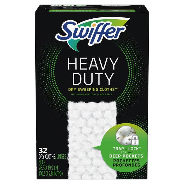 Swiffer Sweeper Heavy-Duty Dry Sweeping Cloths (32-Count, 2-Pack)  040095600066 - The Home Depot