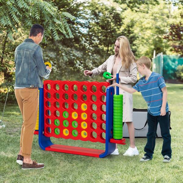 Yard Games 3 x 2ft Giant 4 In a Row Backyard Multi Player Outdoor Game  (Used)