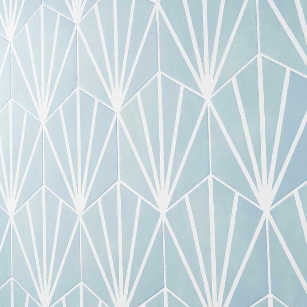 Turquoise 8" Hexagon Matte Porcelain Floor and Wall Tile