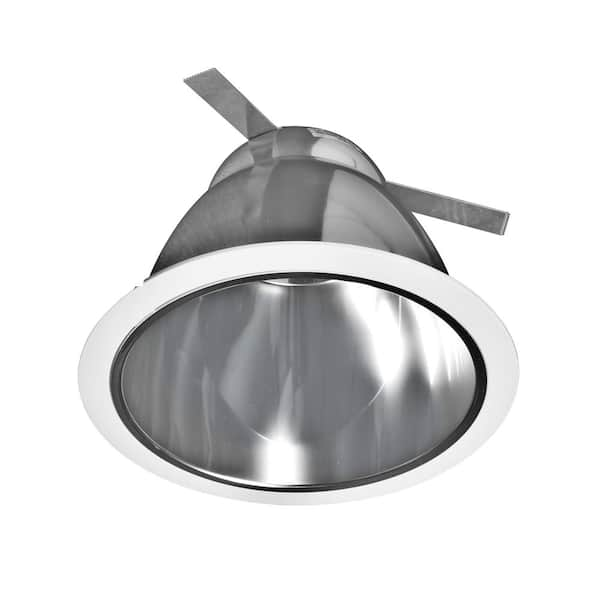 6 in. Clear Recessed Specular Reflector Cone with White Trim Ring