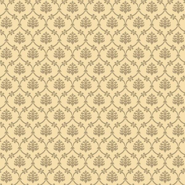 The Wallpaper Company 8 in. x 10 in. Biscuit Linked Medallions Wallpaper Sample