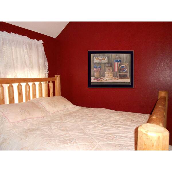 TrendyDecor4U 14 in. x 18 in. "Sweet Land of Liberty" by Pam Britton, Printed Framed Wall Art