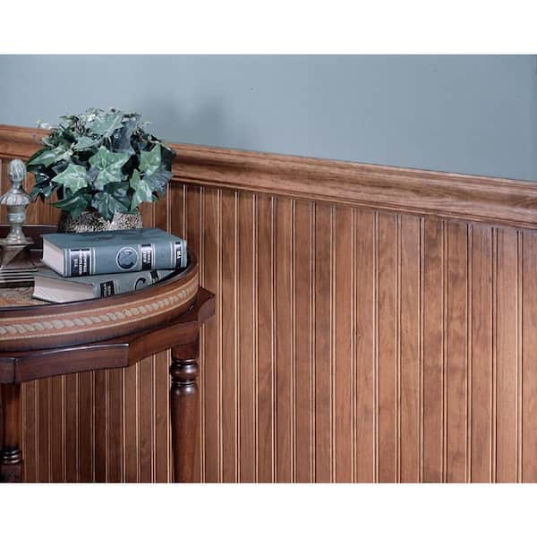 0.67 sq. ft. Basswood Tongue and Groove Wainscot Paneling