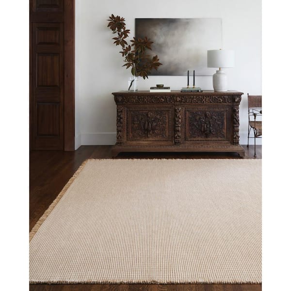 Becki Owens Kimi Light Beige 4 ft ft. x 6 ft Solid Indoor Area Rug