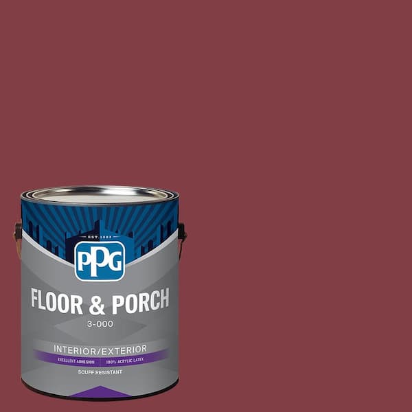 PPG 1 gal. PPG1052-7 Ruby Lips Satin Interior/Exterior Floor and Porch Paint