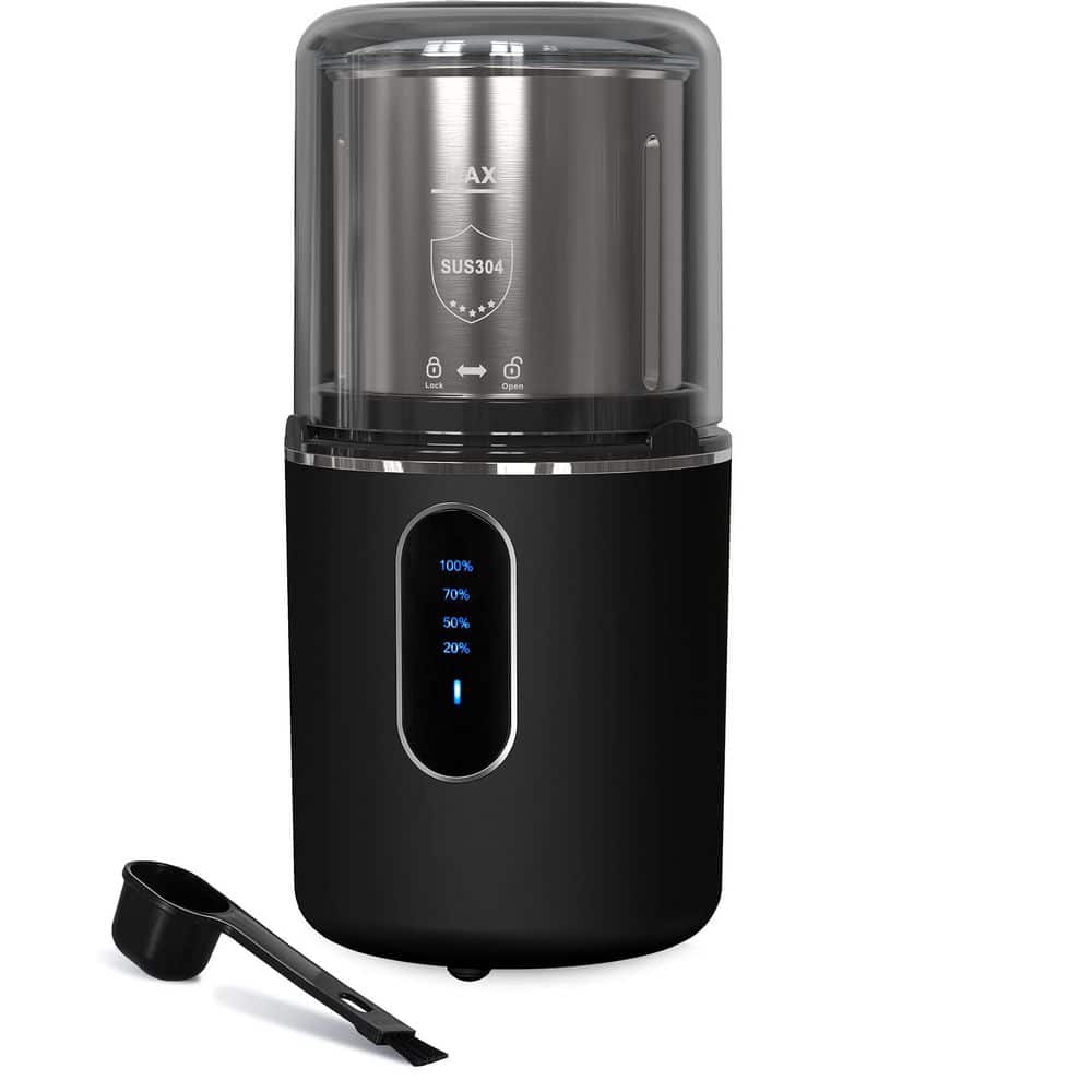 Cordless Electric Coffee Grinder USB Rechargeable Portable Bean Grinder 304 Stainless Steel Blade Removable Bowl price history on PriceWatchPro