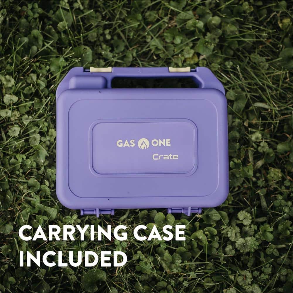 Violet and Yellow Portable Single Burner Gas Stove