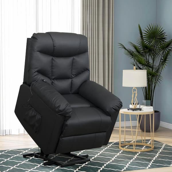 Merax Black Power Lift Recliner with Remote Control