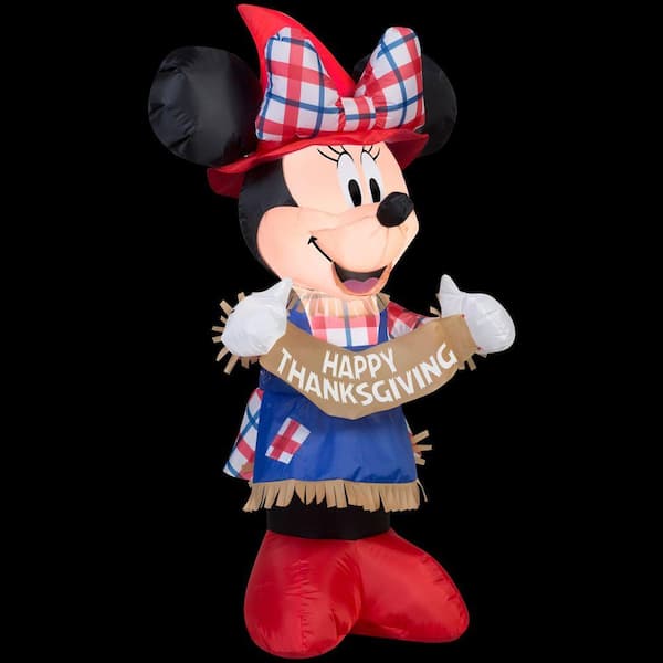 Gemmy 3.5 ft. H Inflatable Minnie as Scarecrow