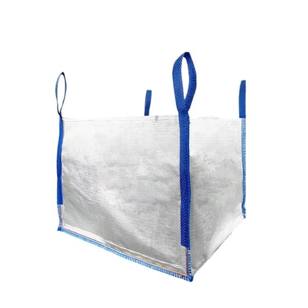 100 Gal. Heavy-Duty Builder's Bulk Bag White Outdoor Polypropylene Construction and Demolition Trash Bag