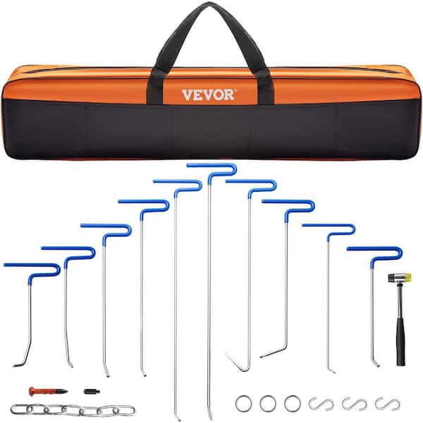 VEVOR Rods Dent Removal Kit 20 Pcs Paintless Dent Repair Rods Stainless Steel Dent Rods Whale Tail Dent Repair Tools