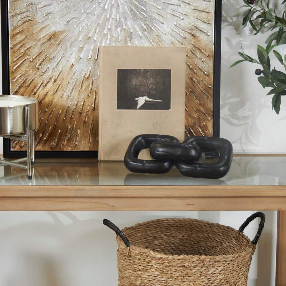 5 in. x 3 in. Black Aluminum Chain Sculpture price history on PriceWatchPro