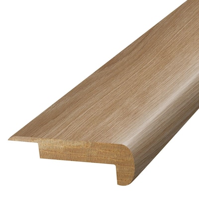 Fox 0.75 in. T x 2.37 in. W x 78.7 in. L Textured Wood Look Laminate Moulding/Trim Stair Nose Molding