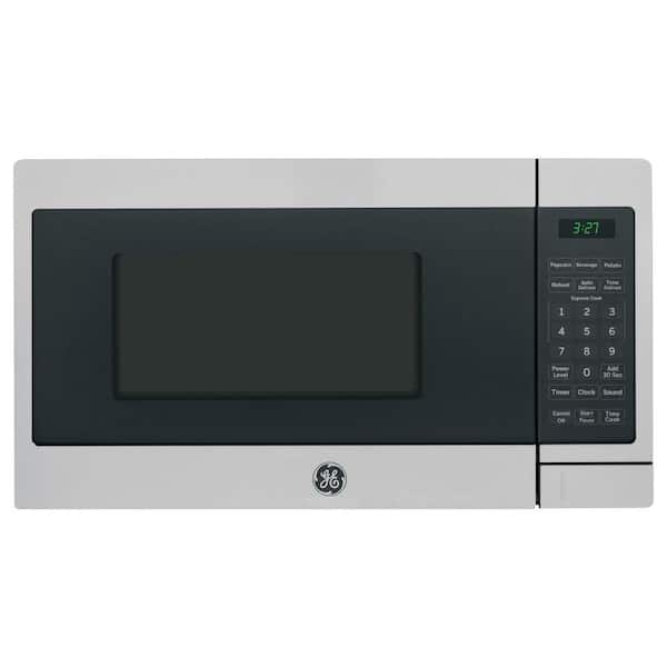 GE 0.7 Cu. Ft. Spacemaker Countertop Microwave Oven in Stainless Steel