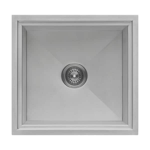 Merino 21 in. Drop-in Topmount Marine Grade 16-Gauge T-316 Stainless Steel Outdoor BBQ Insulated Ice Chest Sink