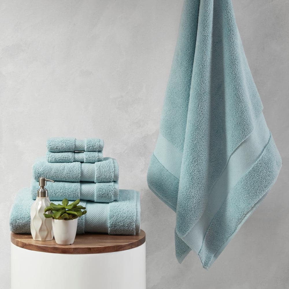 Oversized Soft Cotton Hand Washcloth Set of Six