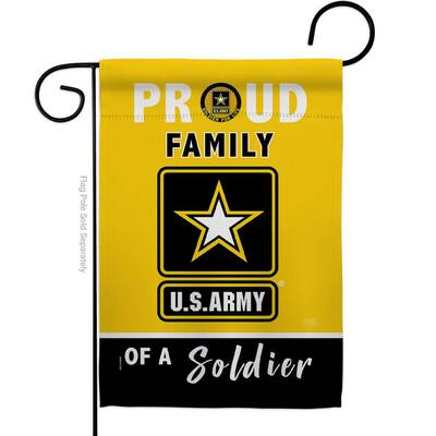 Garden Flag New Double Sided Thick 100 D Poly Army Veteran Proud USA Military 