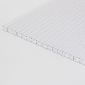 LEXAN Thermoclear 48 in. x 96 in. x 1/4 in. (6mm) Clear Multiwall Polycarbonate  Sheet PCTW4896-6MMCL - The Home Depot