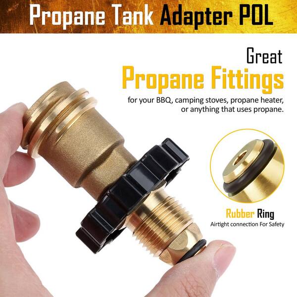 Gasone Pol To Qcc Propane Tank Adapter 50170h The Home Depot Gasone Pol To Qcc Propane Tank Adapter 50170h The Home Depot