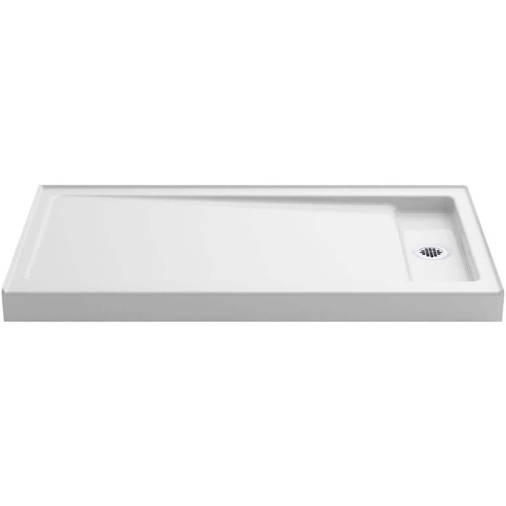 KOHLER Bellwether 60 in. x 32 in. Single Threshold Shower Base in White