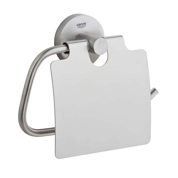 GROHE Essentials Single Post Toilet Paper Holder in Infinity Brushed Nickel