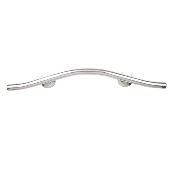 SEACHROME 30 in. Designer Maverick Double Arched Curved/Wave Bathroom Shower Grab Bar, Polished