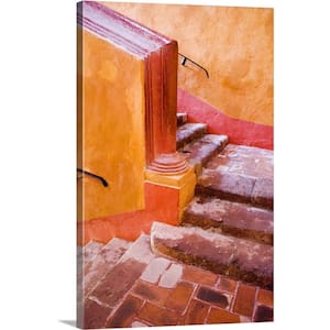 "Mexico, San Miguel de Allende, staircase" by Julie Eggers Canvas Wall Art