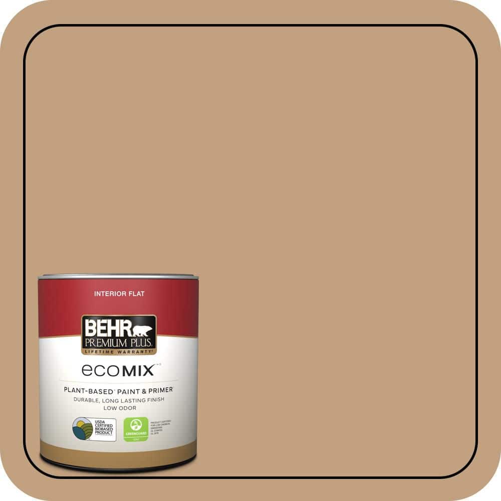 1 qt. #S280-4 Real Cork Flat EcoMix Plant-Based Interior Paint & Primer product image for price tracking