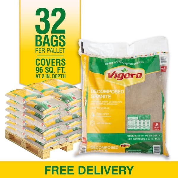 0.5 cu. ft. Decomposed Granite (64 Bags/32 cu. ft. /Pallet)
