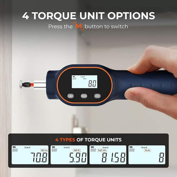 YICHUHAOXI Digital Torque Screwdriver 1/4 in. Shank, 10-Bits