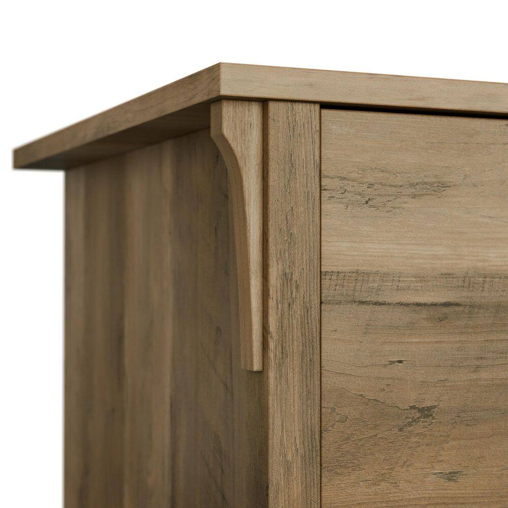Reclaimed Pine Tall Freestanding Office Cupboard with Adjustable Shelving