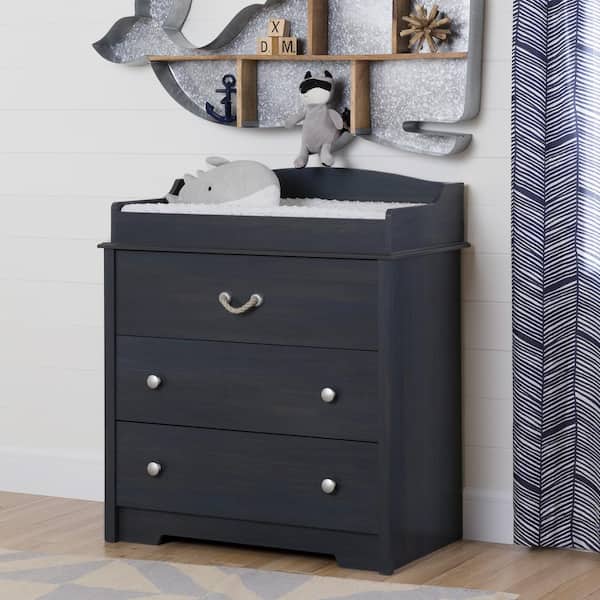 South Shore Avirorn 3-Drawer Blueberry Changing Table