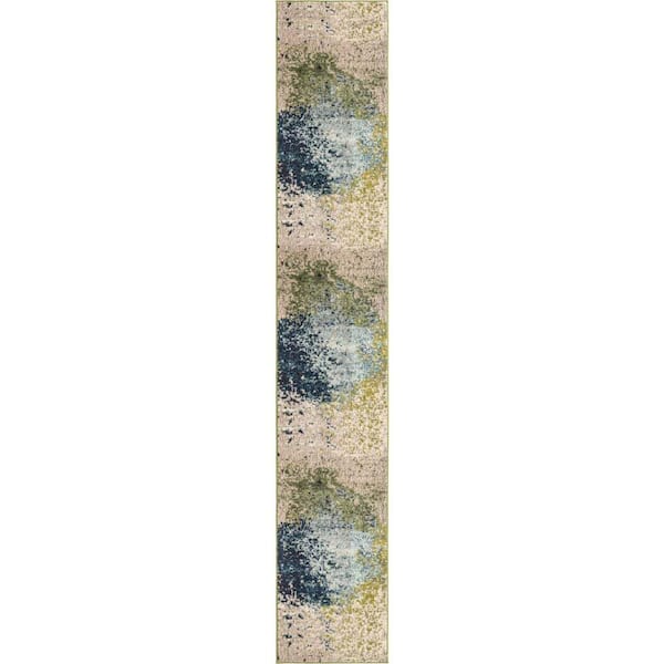 Unique Loom Estrella Vella Blue 2' 7 x 12' 0 Area Rug