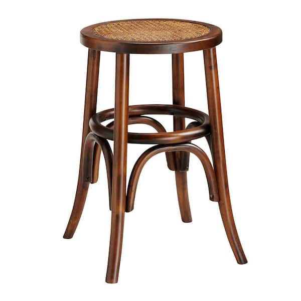 Unbranded 15.25 in. W Hamilton Chestnut Bentwood Low Stool