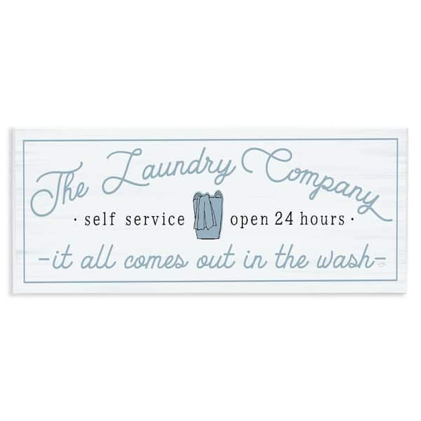 Laundry Company All Comes Out In Wash by Lux + Me Designs 1 Piece Unframed Typography Graphic Art Print 7 in. x 17 in.