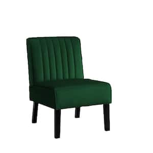 Evans Green Velvet Accent Chair (Set of 2)