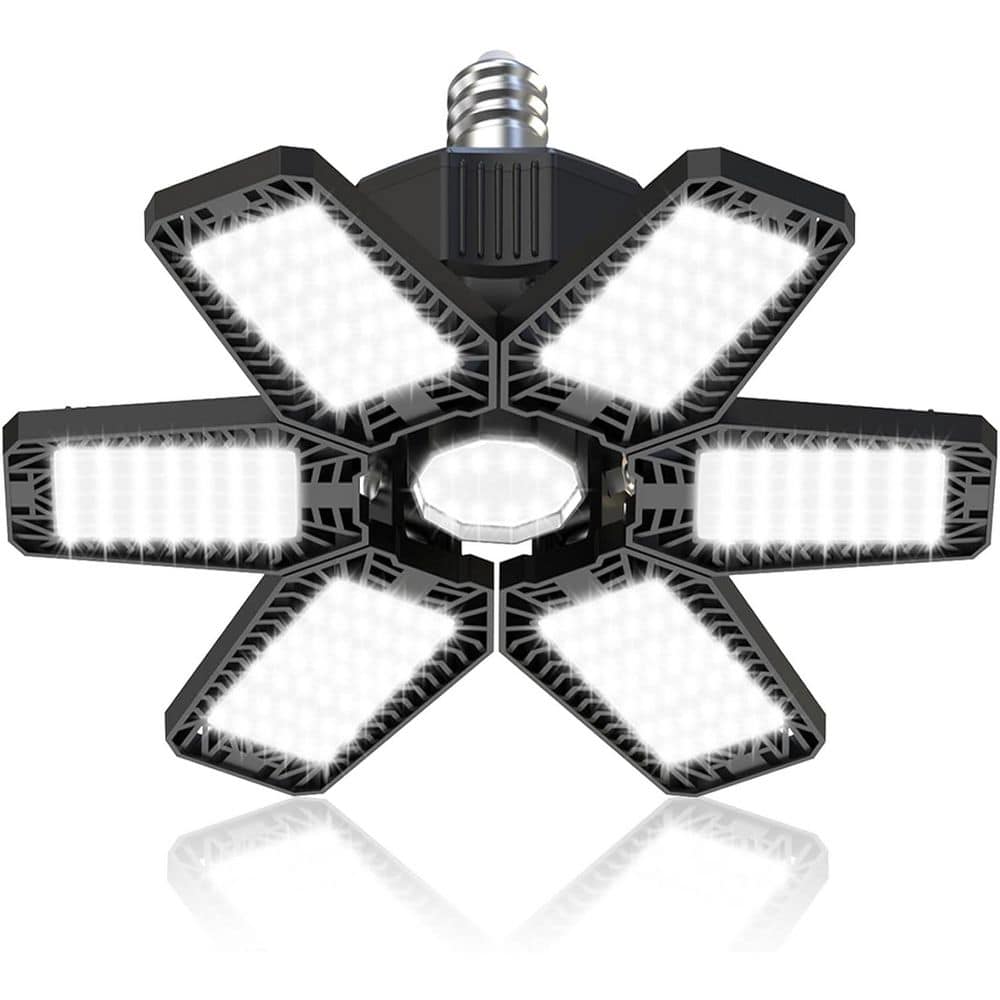 Lukyamzn 6500-Volt 18000 Lumen LED Garage Light Adjustable Ceiling