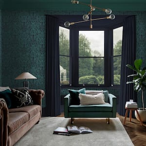 Hartley Damask Teal Wallpaper